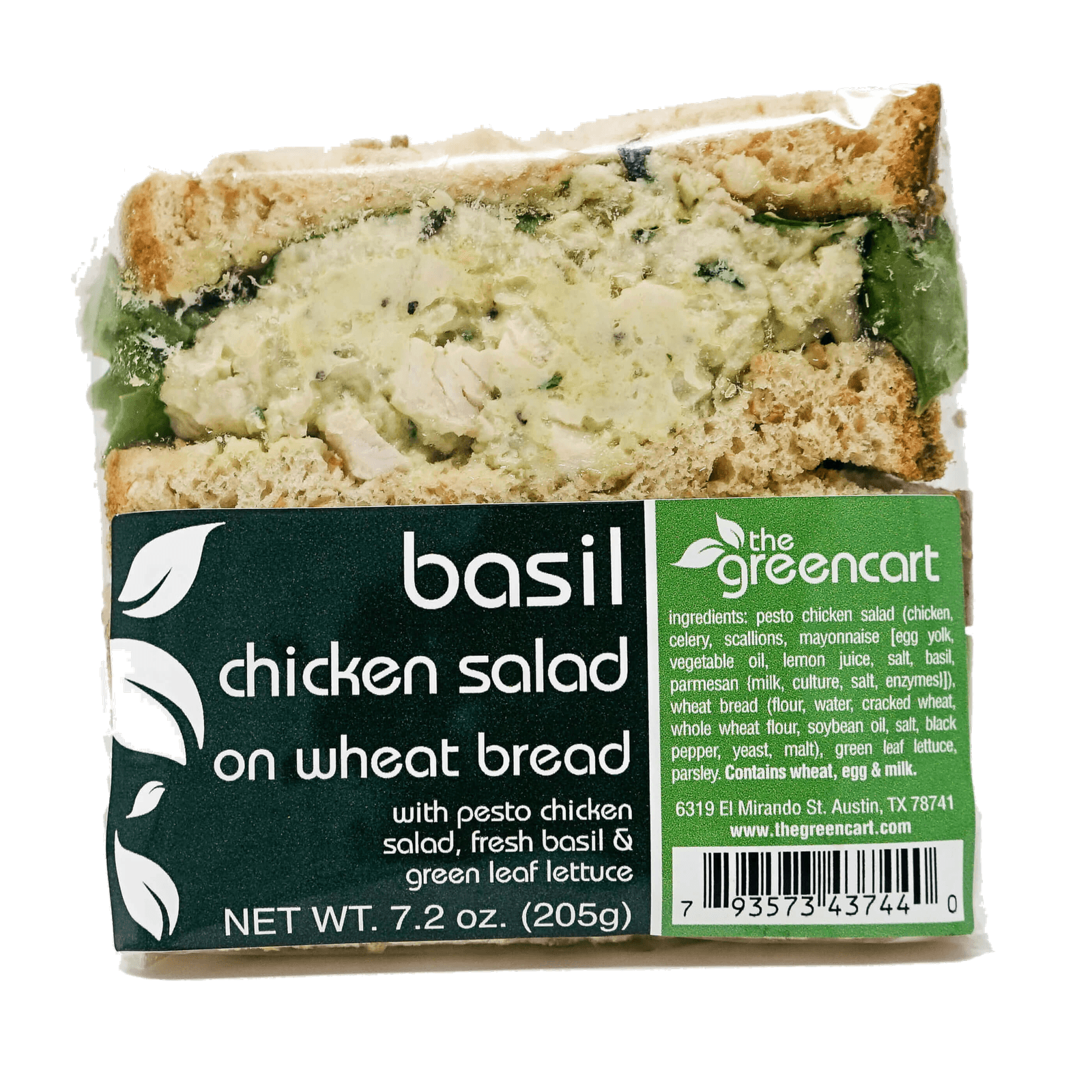 Basil Chicken Salad Sandwich