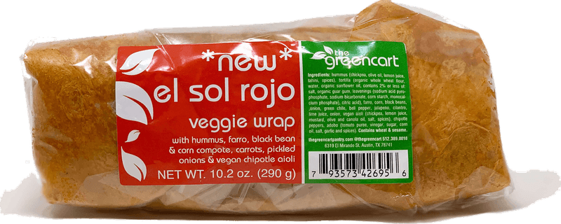 El Sol Rojo Veggie Wrap
